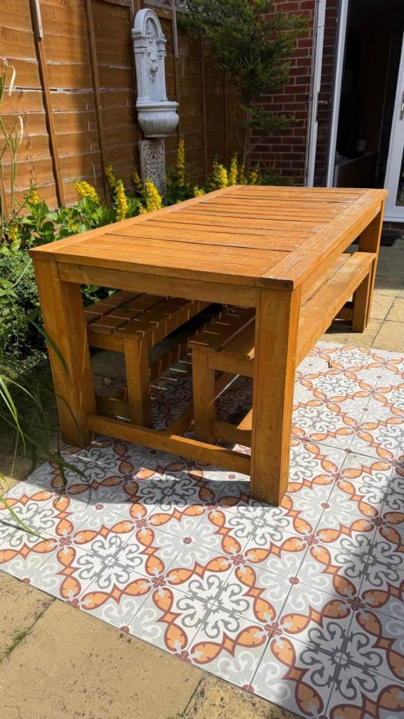 Garden dining table