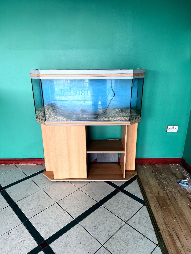 Fish tank with cabinet and all accesories