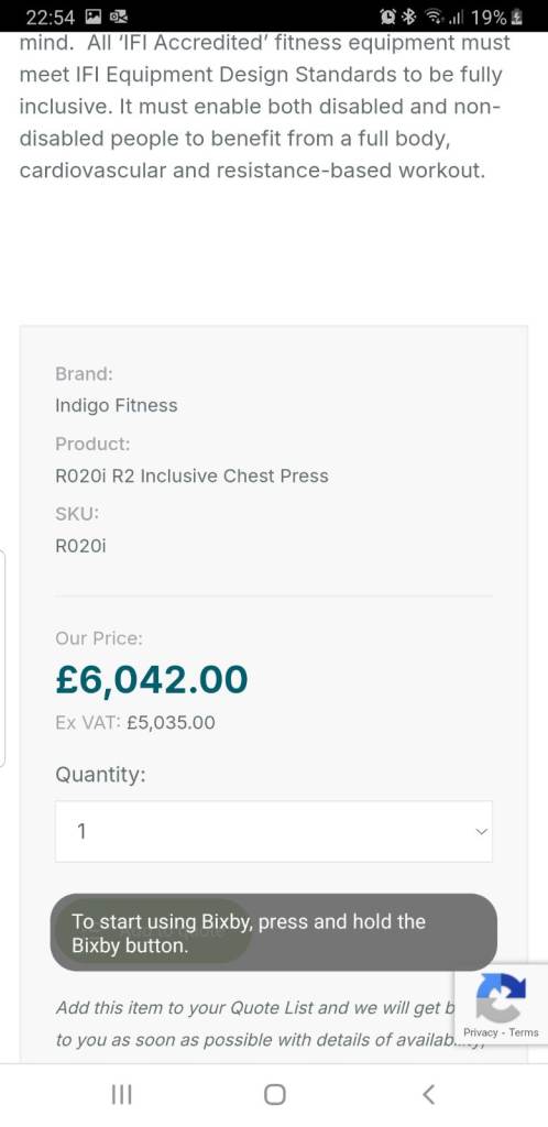 Professional gym equipment 