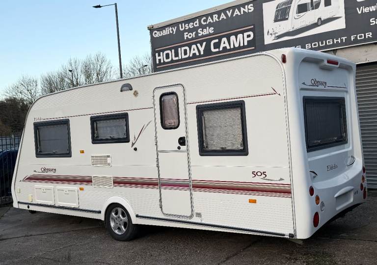 2003 ELDDIS ODYSSEY 505 5 BERTH, COULD MAKE FIXED BED, MOTOR MOVER & FULL AWNING