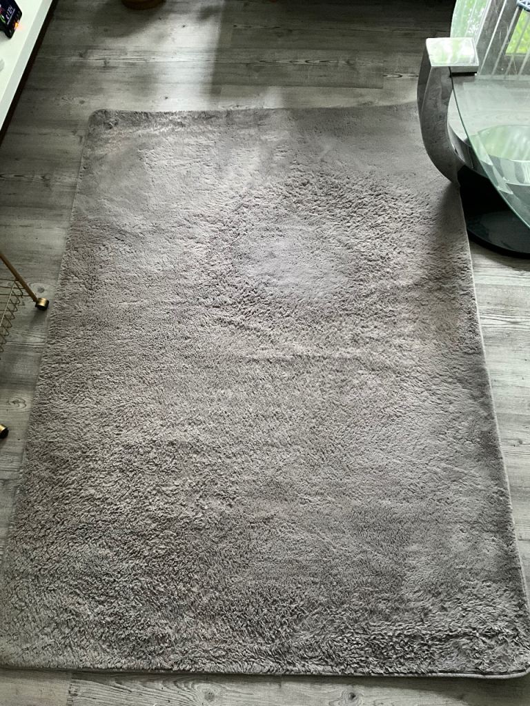 Grey Rug in Good Condition – Ready for New Home