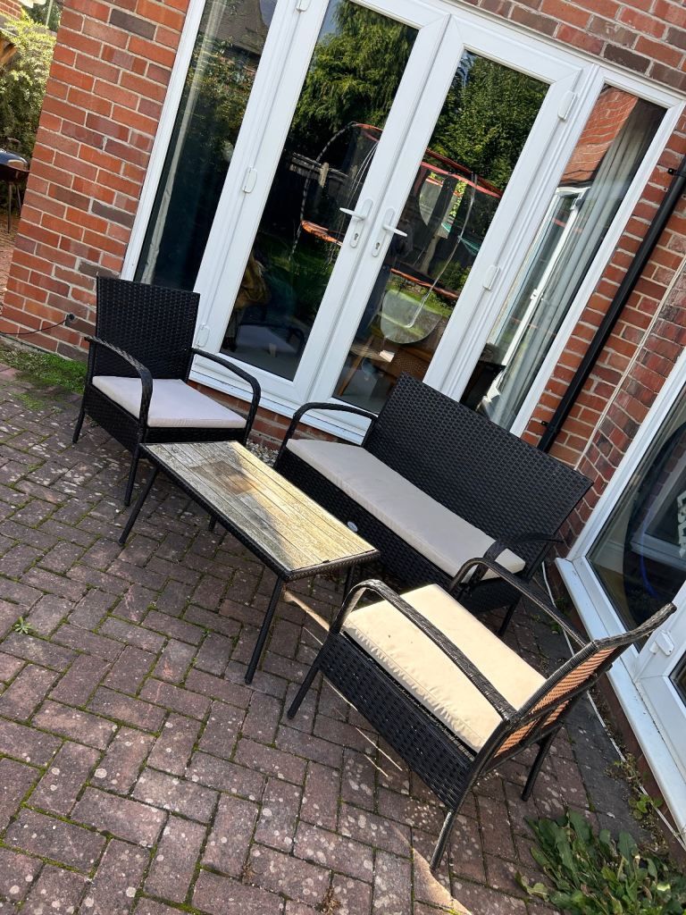 Rattan garden furniture 