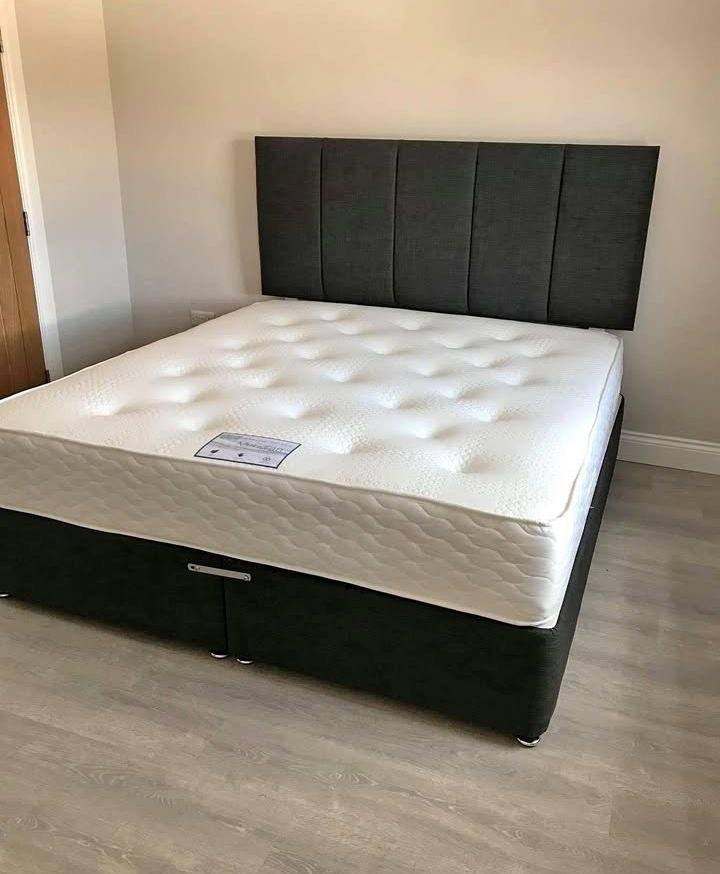King Size & Super King Size Divan Bed Base With Mattress BRAND NEW Today Delivery order Now 🚚🚛