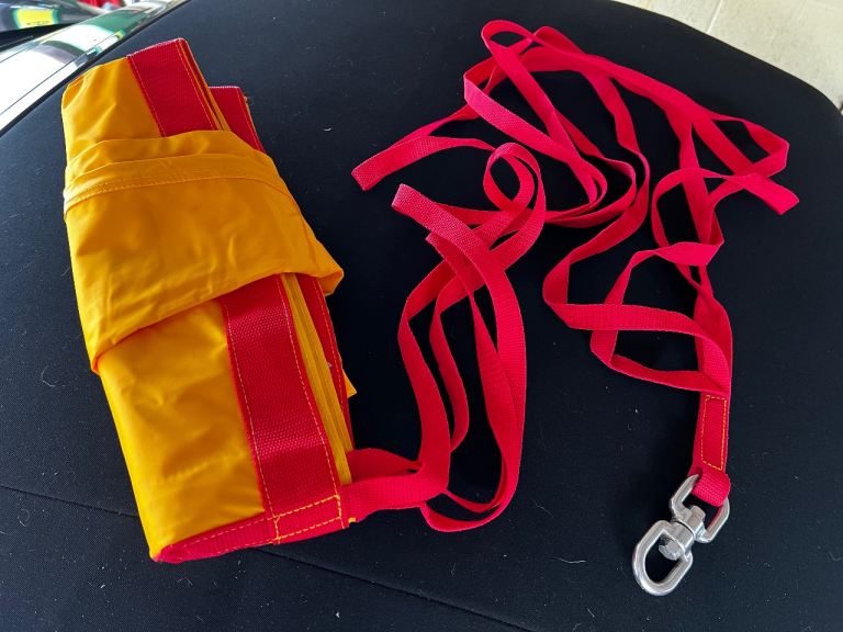 Yacht sailing speed boat fishing sea anchor