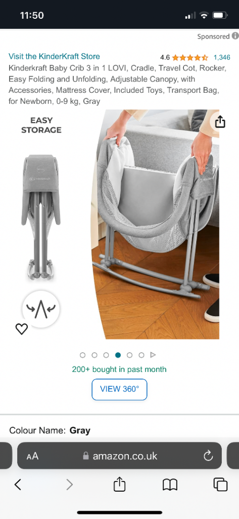 Kinderkraft Moses Basket