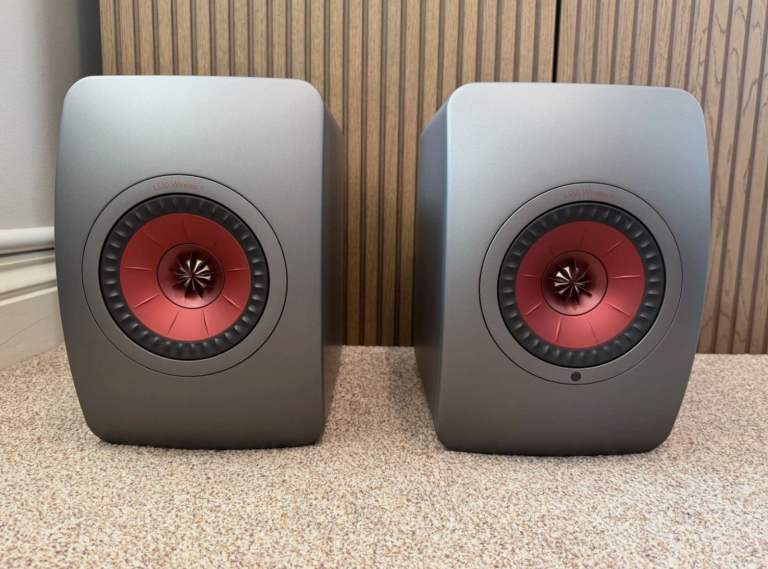 KEF LS50 Wireless II Speakers Titanium Grey With Remote