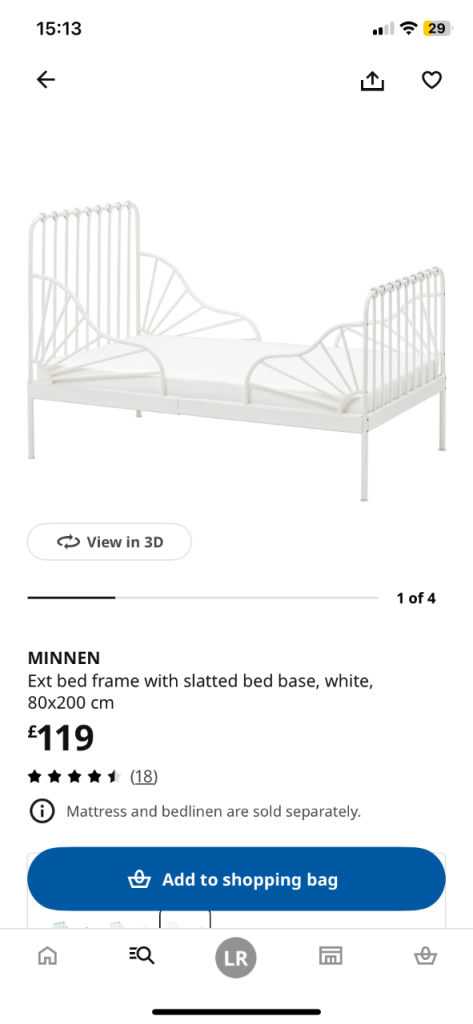 Ikea Extendable Toddler Bed