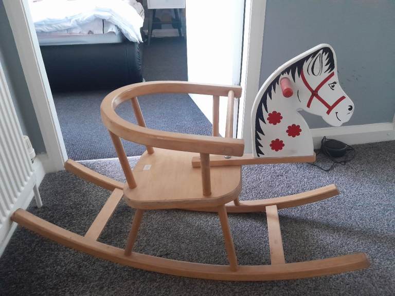 Wooden Rocking Horse for Toddlers – Good Condition