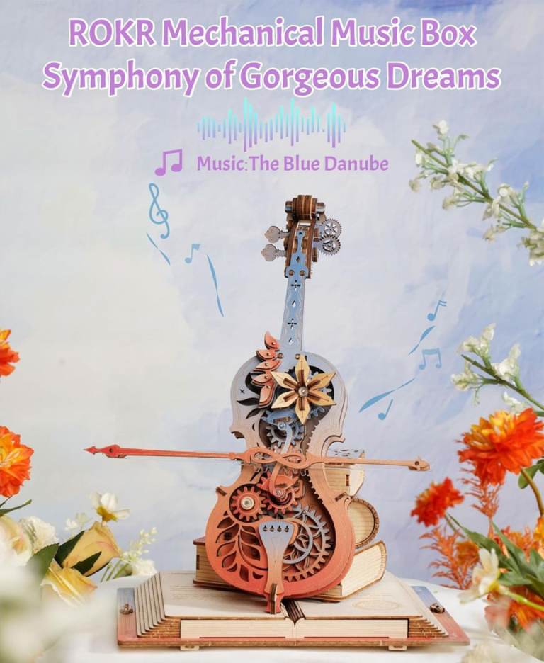 ROKR 3D Wooden Puzzle Model Kit. Symphony of Dreams. NEW & SEALED Age 14+