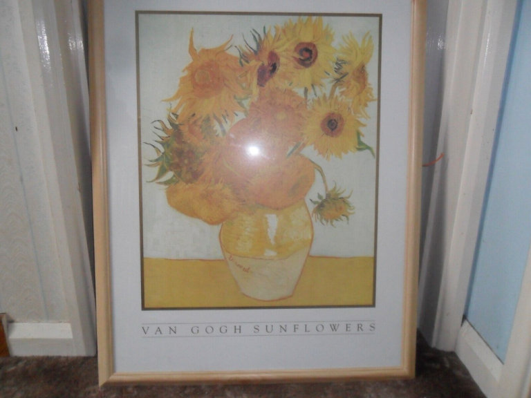 VINCENT VAN GOGH SUNFLOWERS PRINT.