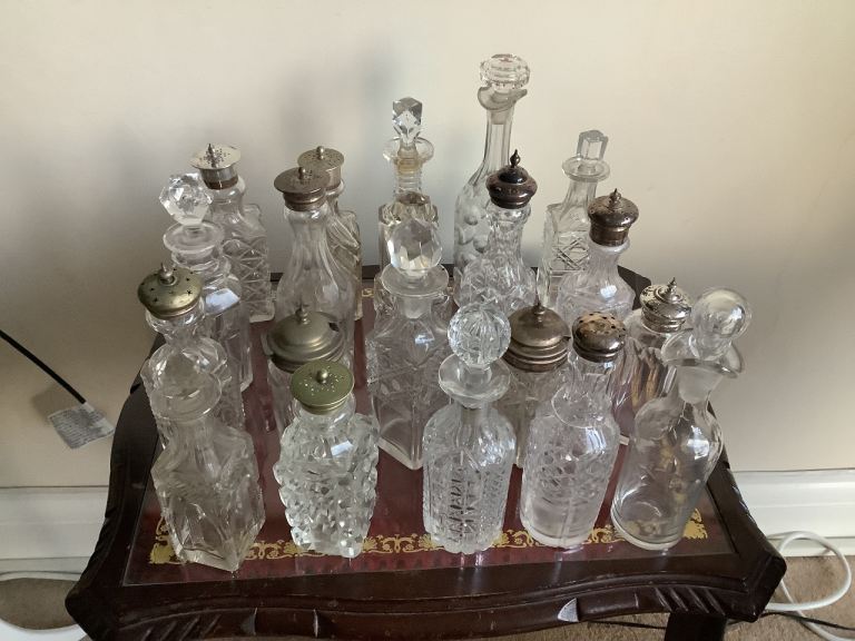 20 plus 19th Century Cruet Bottles