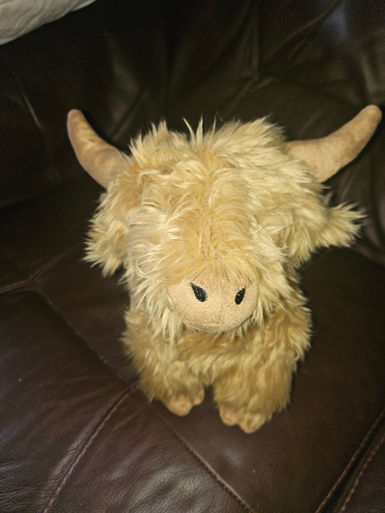 Brand new highland cow door stop 