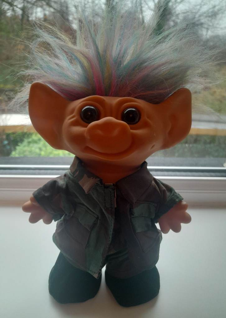 VINTAGE TROLL DOLL.