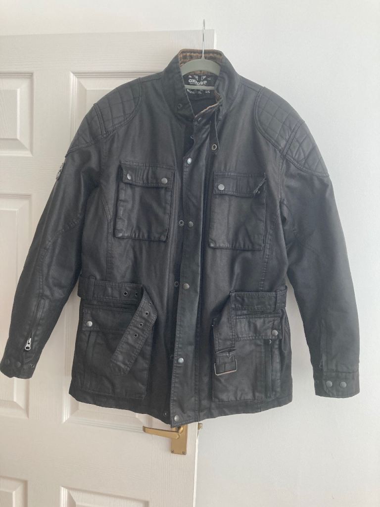 Oxford Heritage Waxed Motorcycle Jacket Size XL