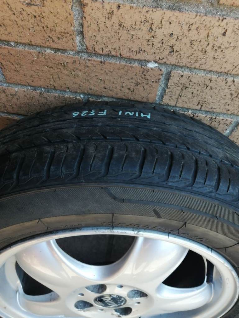 Spare tyre +alloy wheel for mini