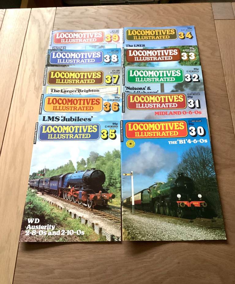 TEN Locomotives Illustrated - Numbers 30 to 39 inclusive. 