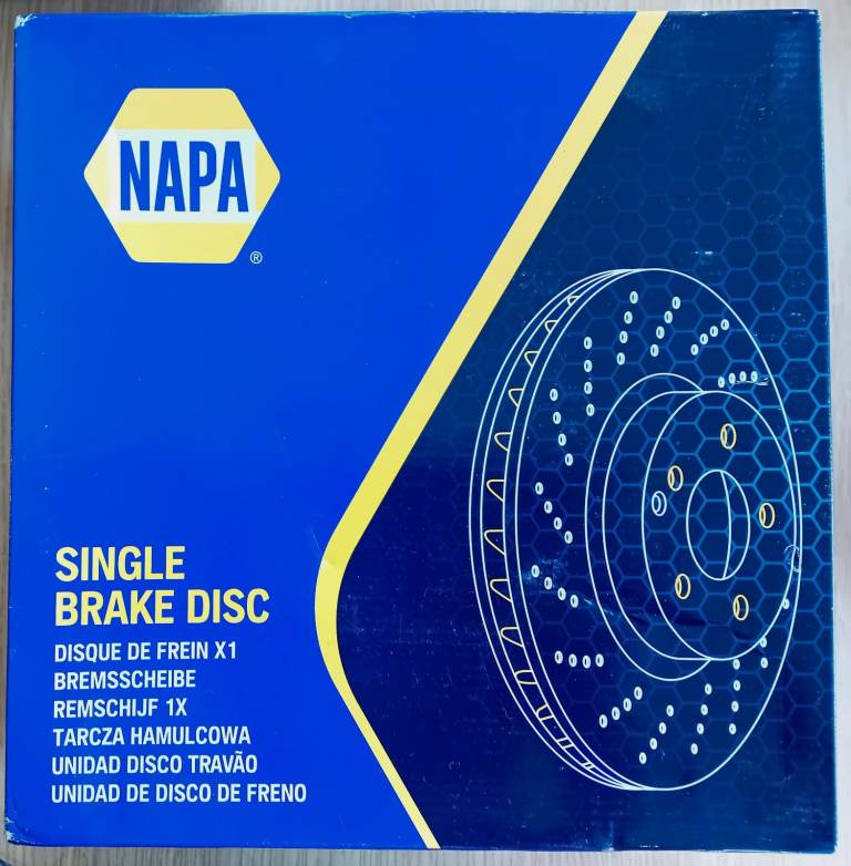 2 x brake discs. Front wheel. Napa. Honda. NBD5072 V285-5 New Unopened.