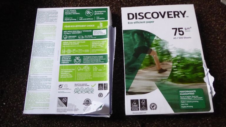 Get 2 - A3 reams office paper printing paper - 1000 pages