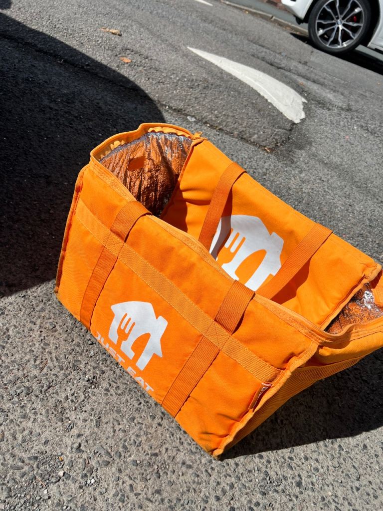 Just Eat Delivery Bag – Good Condition, Orange
