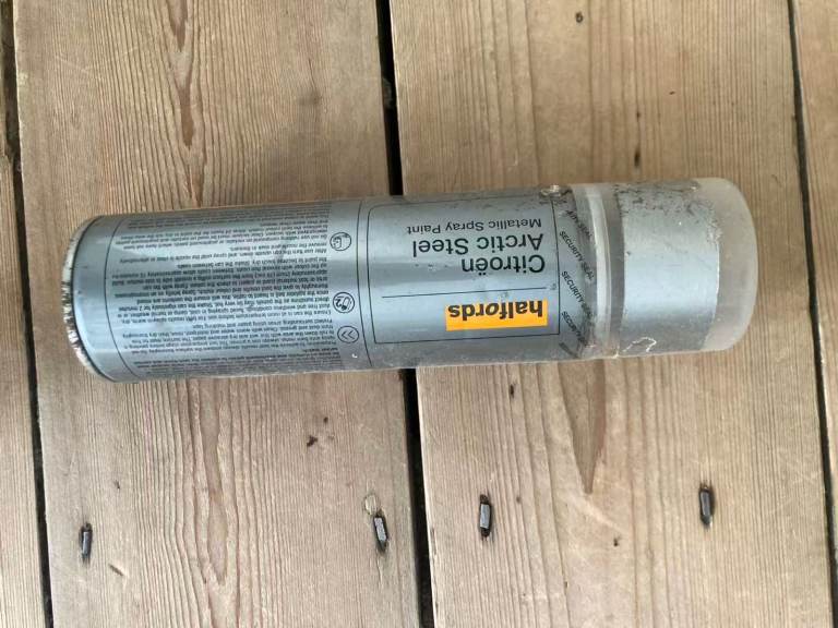 alfords Acrylic Steel Spray Paint--- silver color