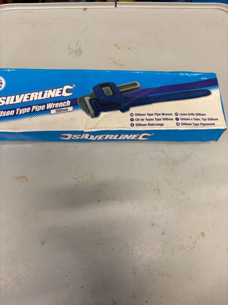 Silverline Stilson Type Pipe Wrench 250mm – NEW