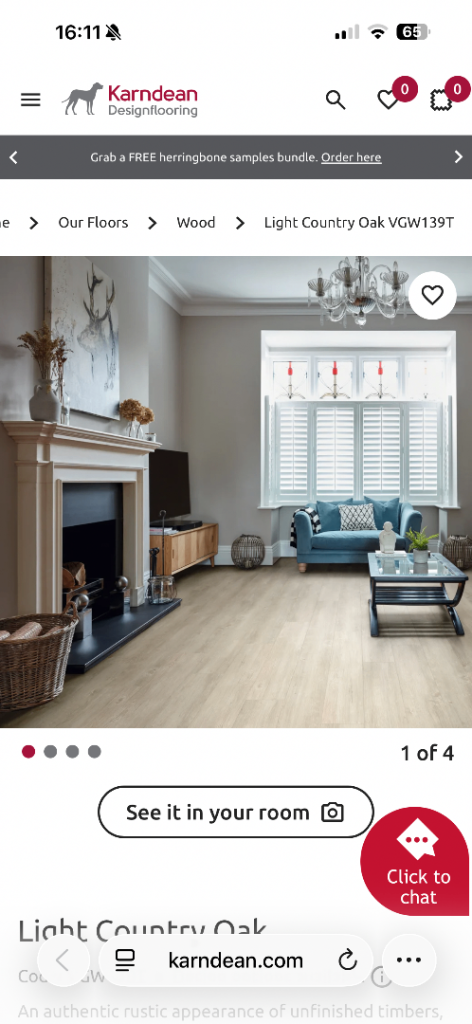 Karndean Light Country Oak Flooring - VGWT139T
