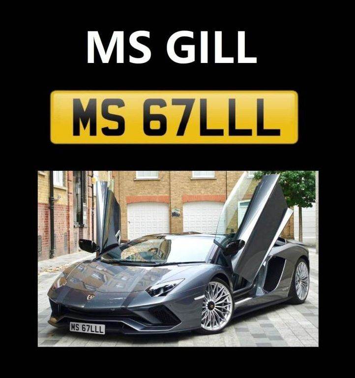 MS GILL Private Number Plate Reg - MS 67LLL