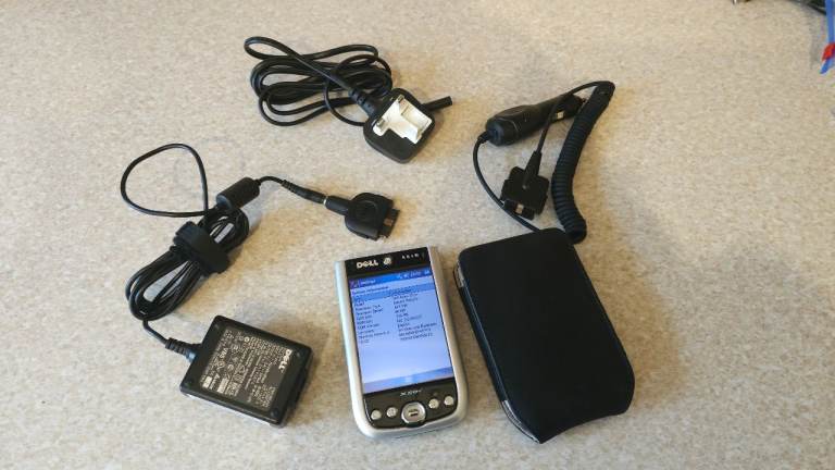 Dell Axim X50v Pocket PC PDA, complete, working, with GPS and accessories