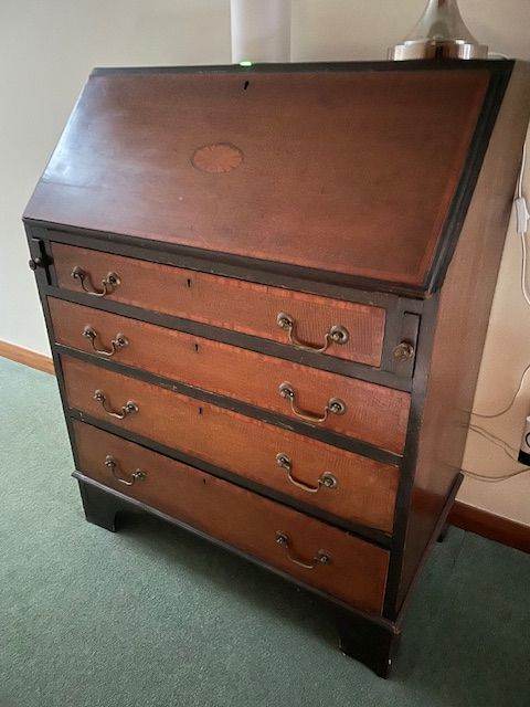 Mahogany Bureau Writing Desk
