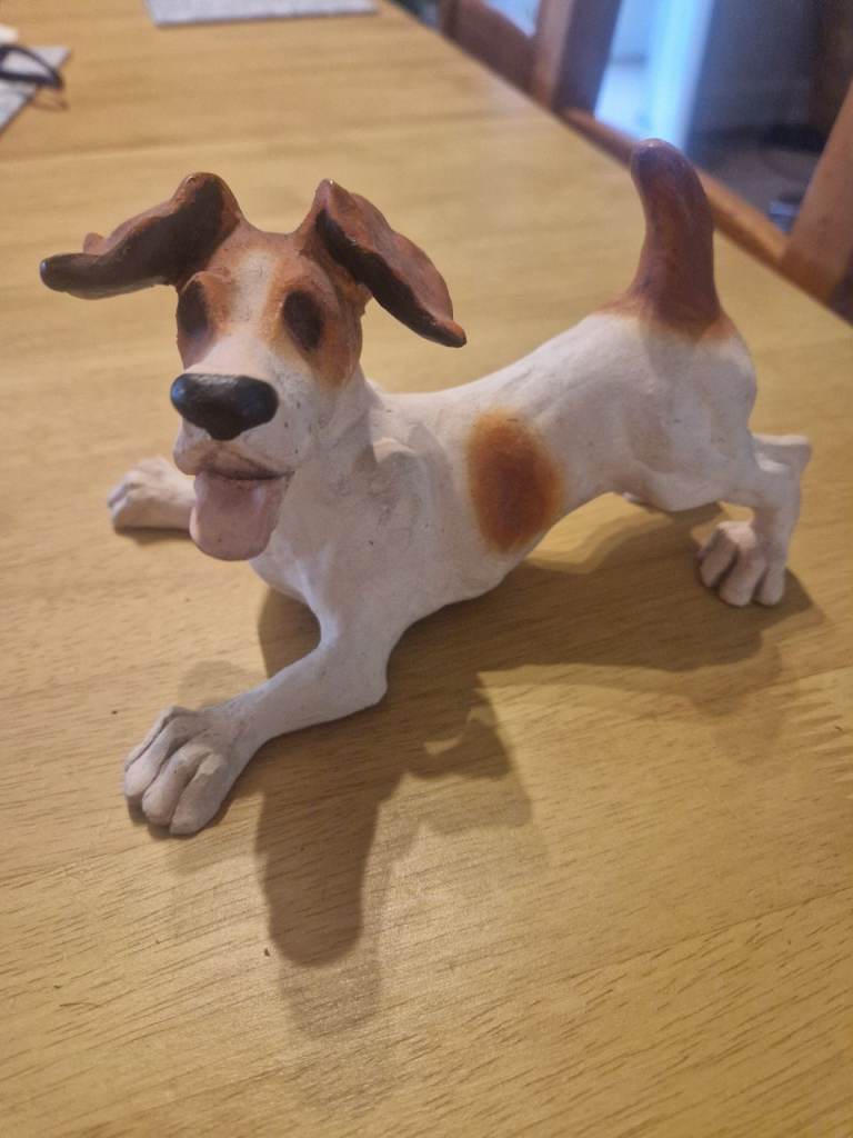 Enesco Collectable Canine Capers Jack Russell Playtime A8957 brown & white