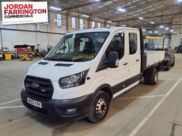 2022 FORD TRANSIT 350 EURO 6 ALLOY ONE-STOP RWD DRW CREW CAB TIPPER WITH AIR-CON