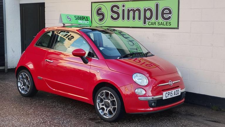 2015 Fiat 500 1.2 Lounge Euro 6 (s/s) 3dr HATCHBACK Petrol Manual