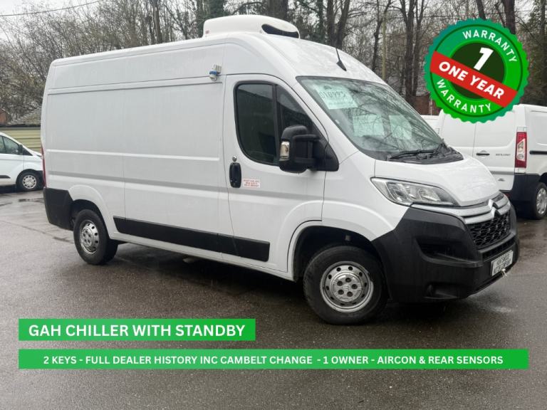 2021 CITROEN RELAY 2.2L DIESEL WHITE REFRIGERATED FRIDGE CHILLER VAN - 115K 