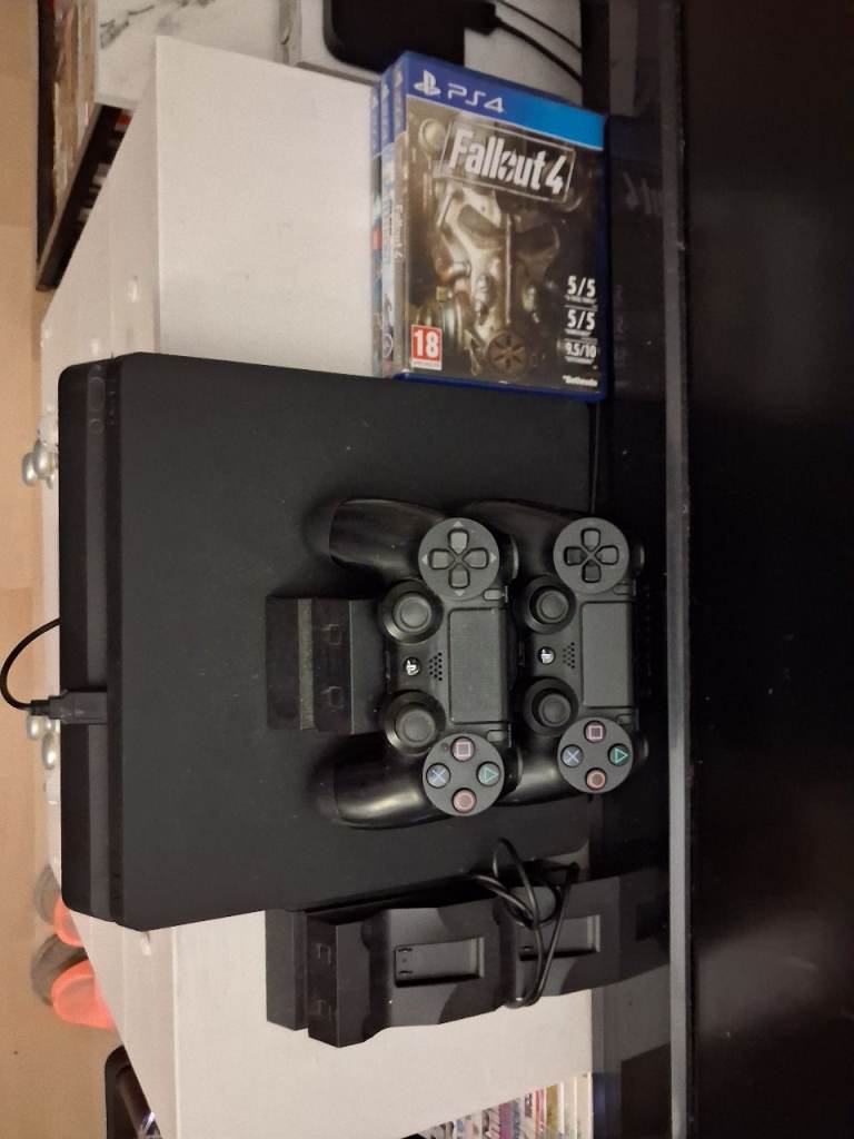 Sony PlayStation 4 Console Bundle with 2 Controllers and Fallout 4