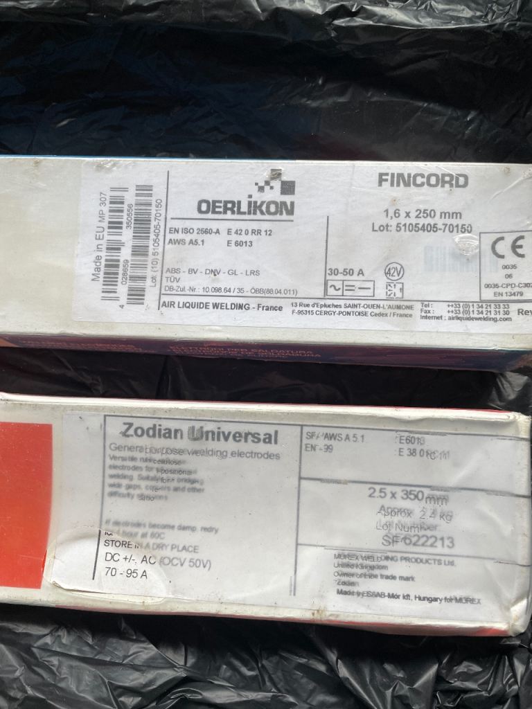 Welding Electrodes 1.6 & 2.5