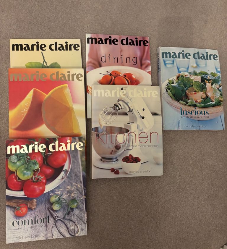 6 x Marie Claire Cookery Books 