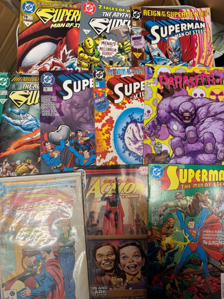 65 superman comic books DC comic books bulk lot collection 