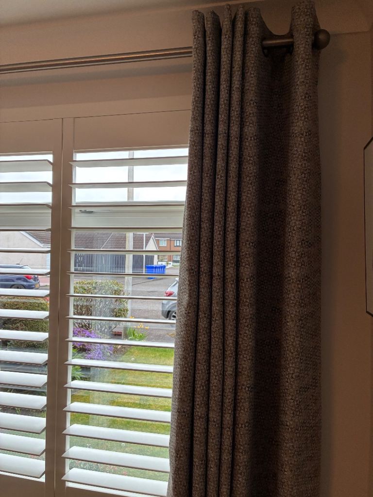 Next curtain pole and curtains