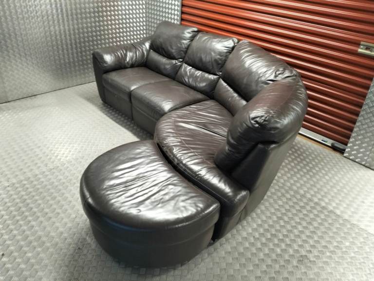 LEATHER JOHN LEWIS CORNER SOFA DELIVERY AVAILABLE TODAY 