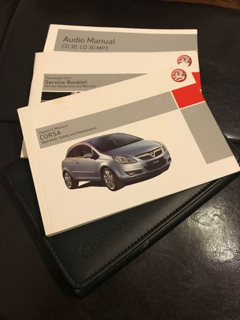 Genuine Vauxhall Corsa D Owner's Manual & Service Book Pack