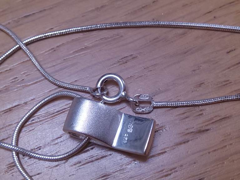 3 925 stamped sterling silver chains and pendants. £10 each or offers