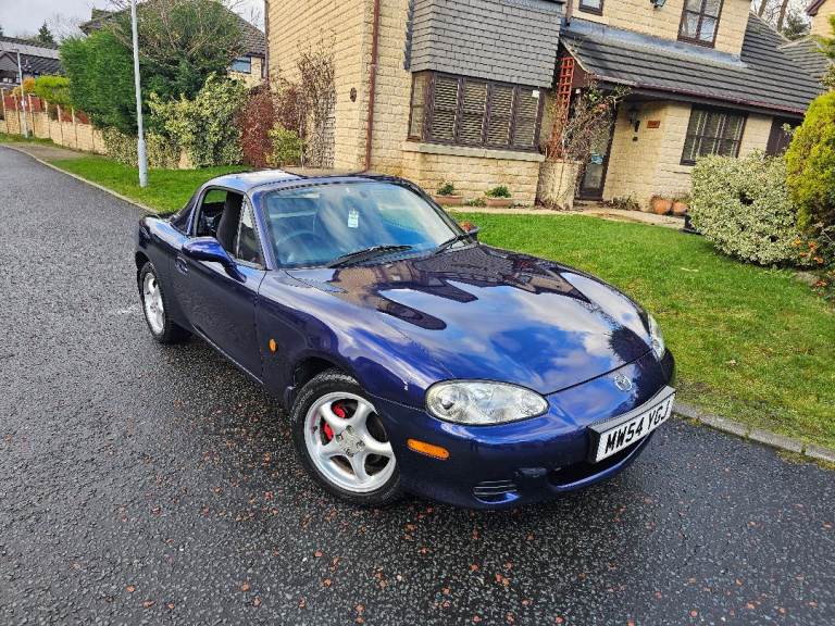 ★MAZDA MX-5 1.8vvt ★65K MILES + 1-OWNER★ STUNNING MX5 RARE STRATO BLUE COLOUR INC HARDTOP 