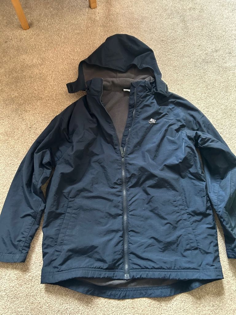 Dark Blue teenage boys( 13-15 yrs) shower proof  Jacket with Hood