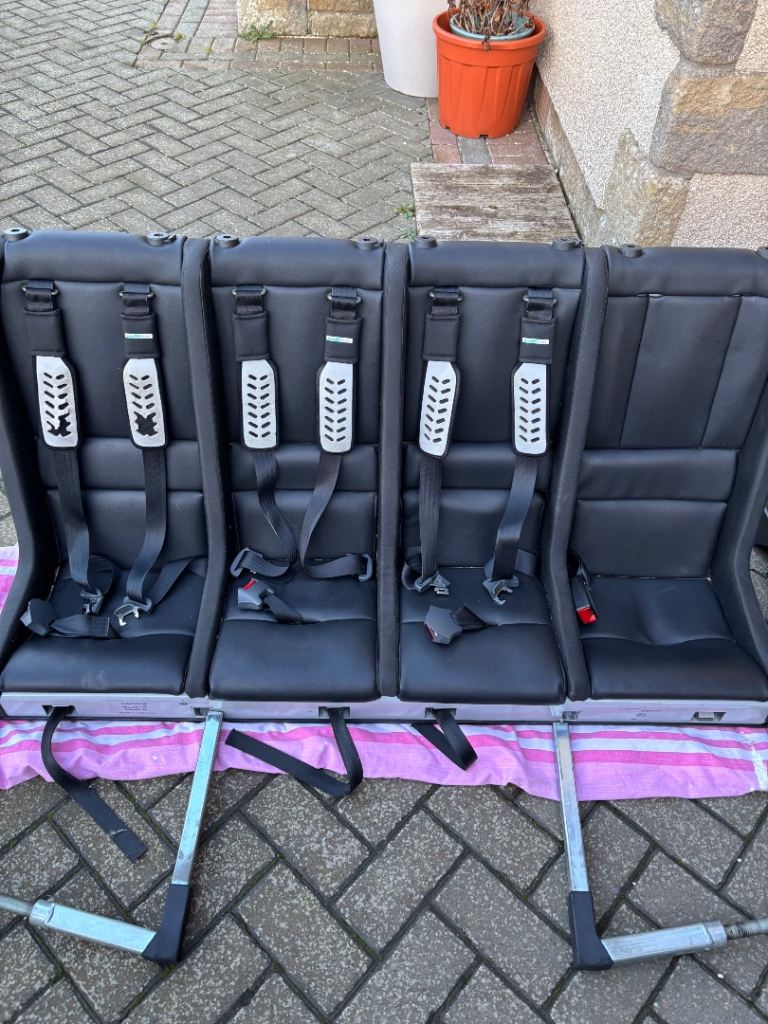 Multimac 1260 bench Car Seats & 1 Infant Seat - Good Condition
