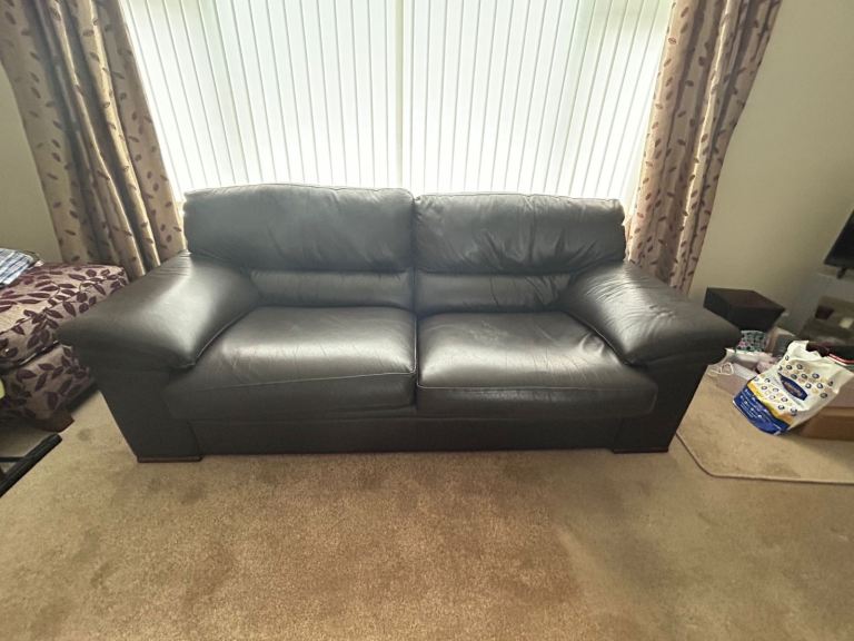Free Next brown leather sofa 