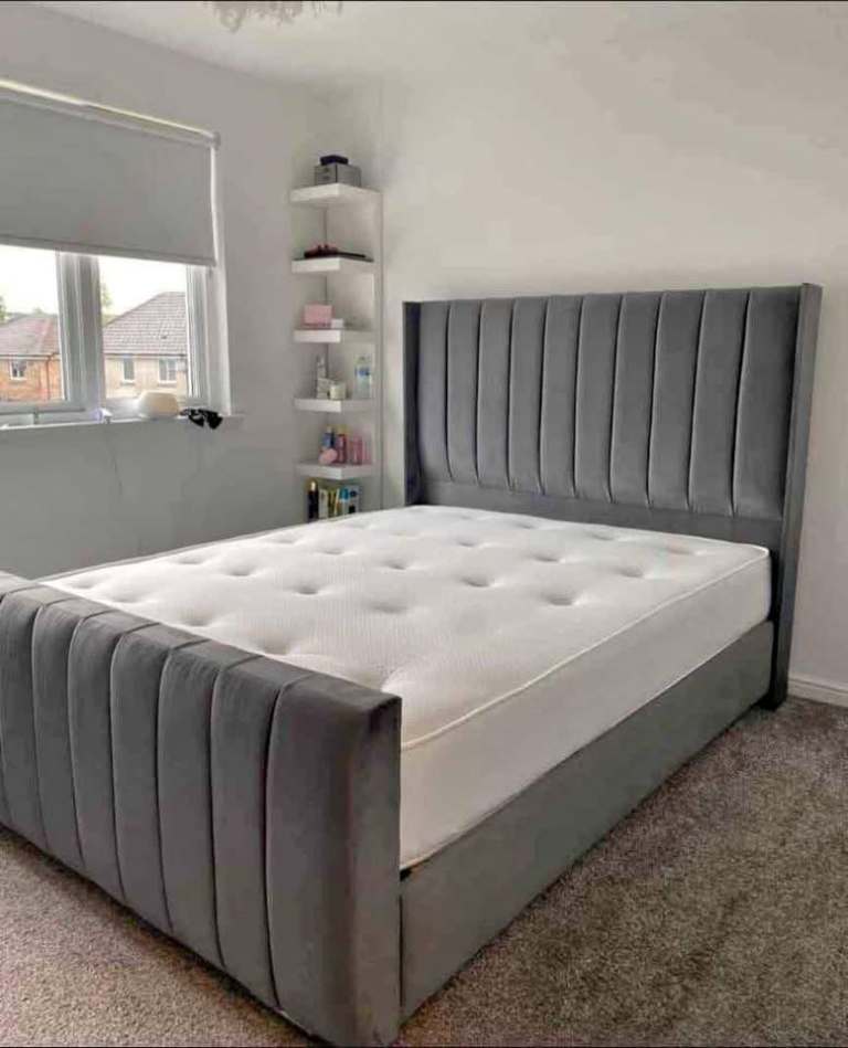 Double & King Size ROYAL WING BED With Strong Wooden Slats ~ Book Your Order ASAP