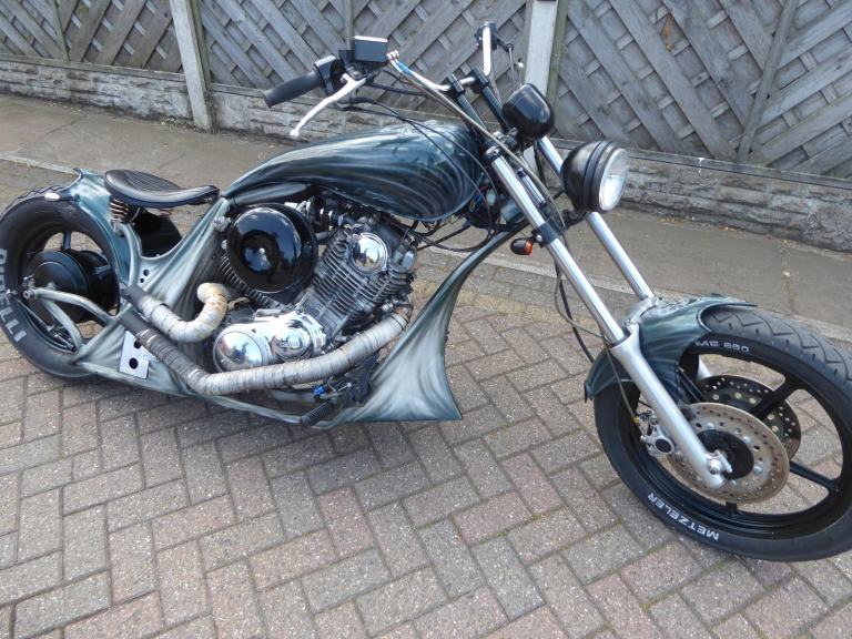 YAMAHA VIRAGO 1100 CUSTOM HARD TAIL CHOP P REG CUSTOM BUILD 1 YEARS MOT