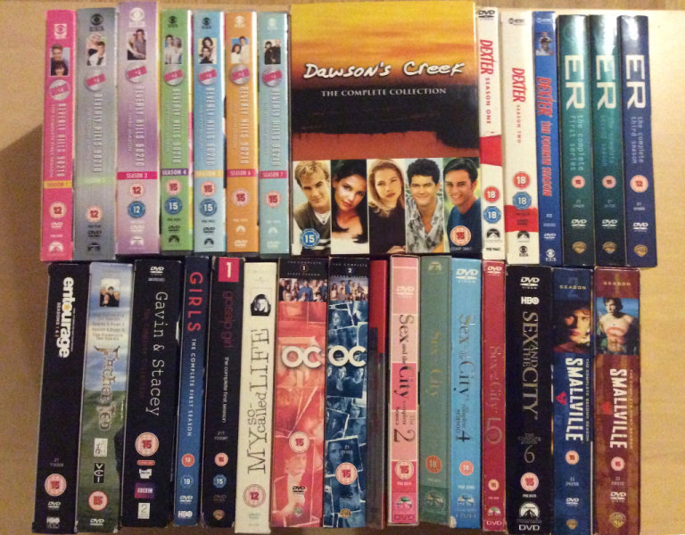  VARIOUS BRAND NEW and USED GENUINE DVD UK and USA TV SERIES BOX SETS