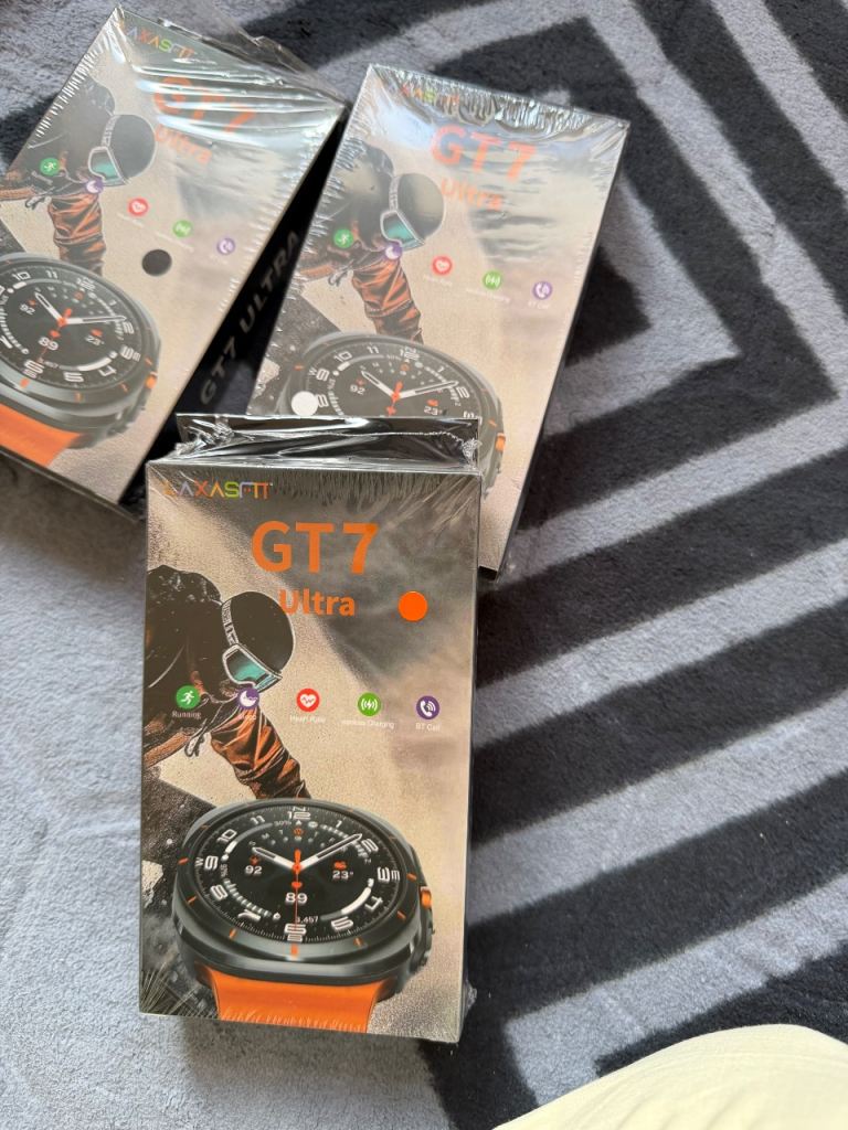 XASFIT GT7 Ultra Smart Watch – Brand New, Black