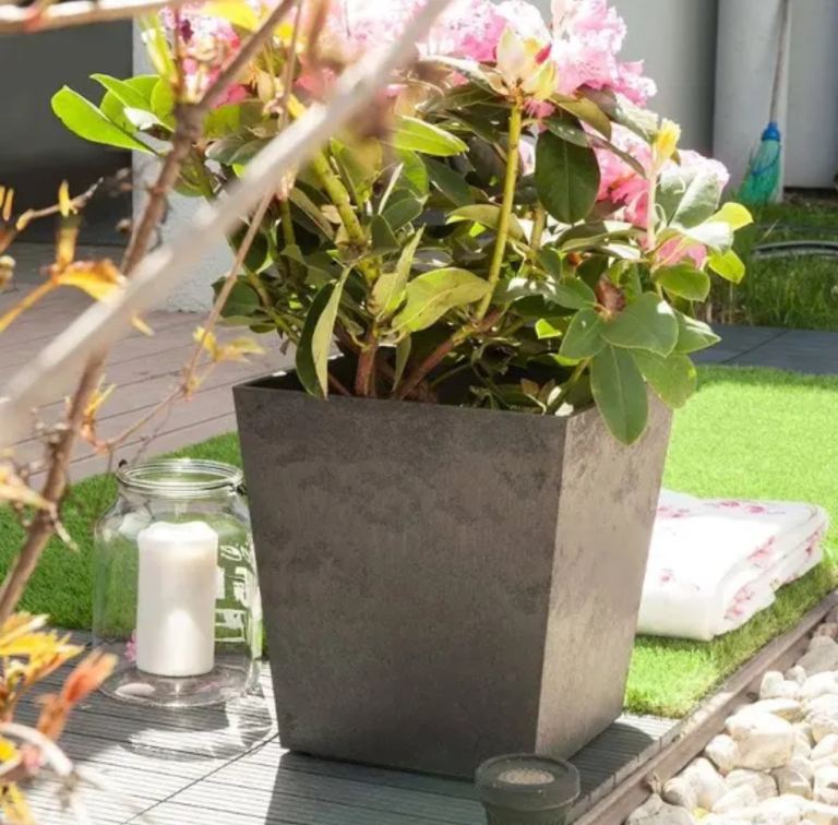 Sonata Planter 33cm Steel Grey, RRP £29.99, 70% off! Collection available 